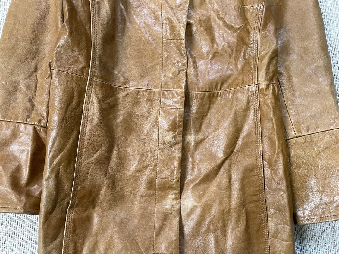 올드 갭 싱글 브레스티드 레더 코트 J03688 상품이미지3