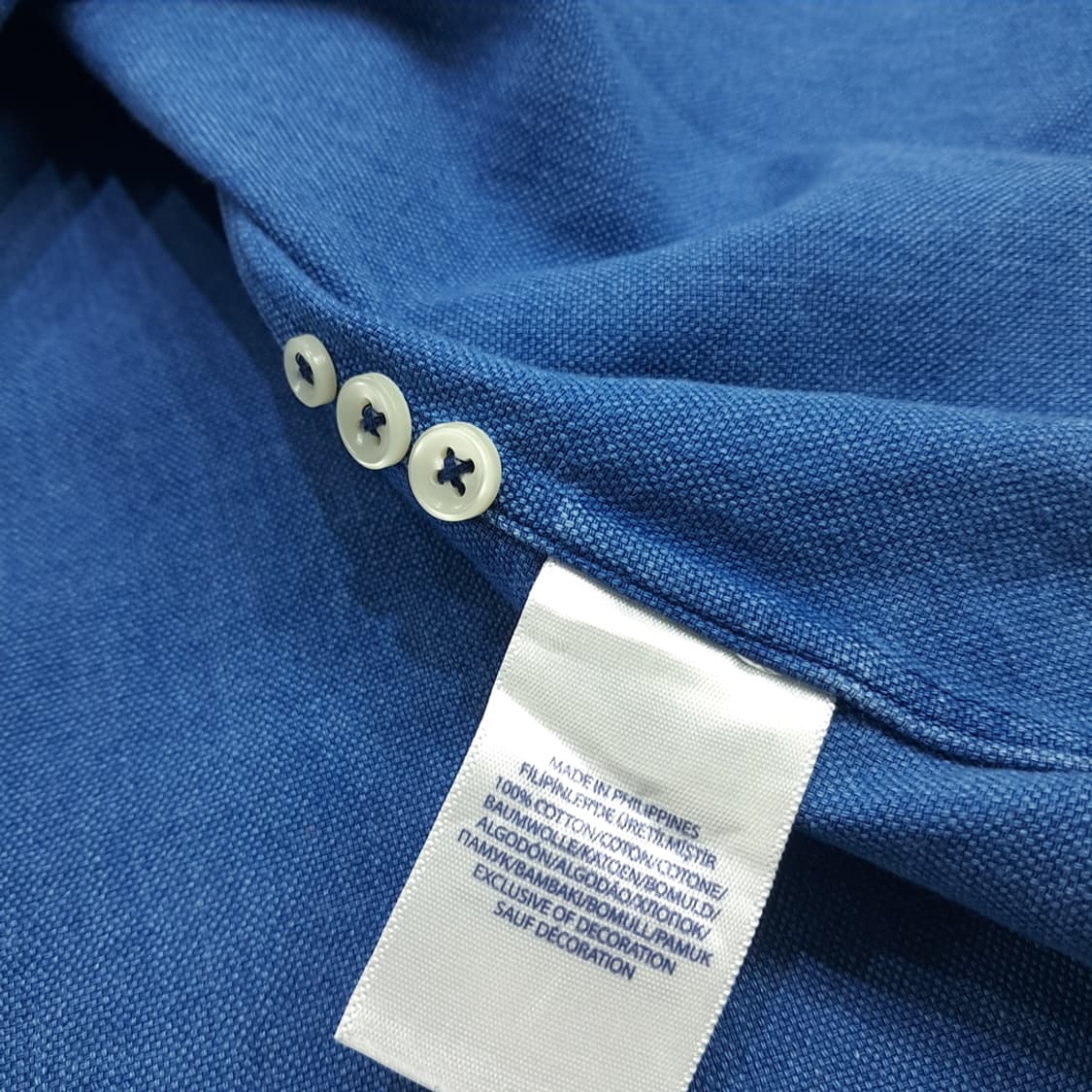 Co813 3XL Tall 폴로 랄프로렌 옥스포드블루 반팔 셔츠 남방 상품이미지5