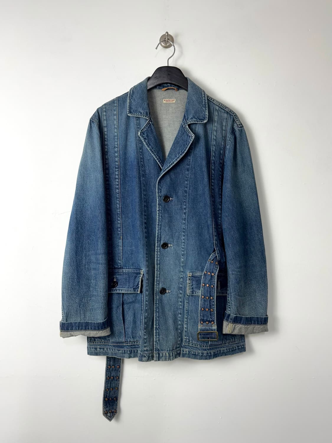 캐피탈 데님 벨티드 초어 자켓 상품이미지1