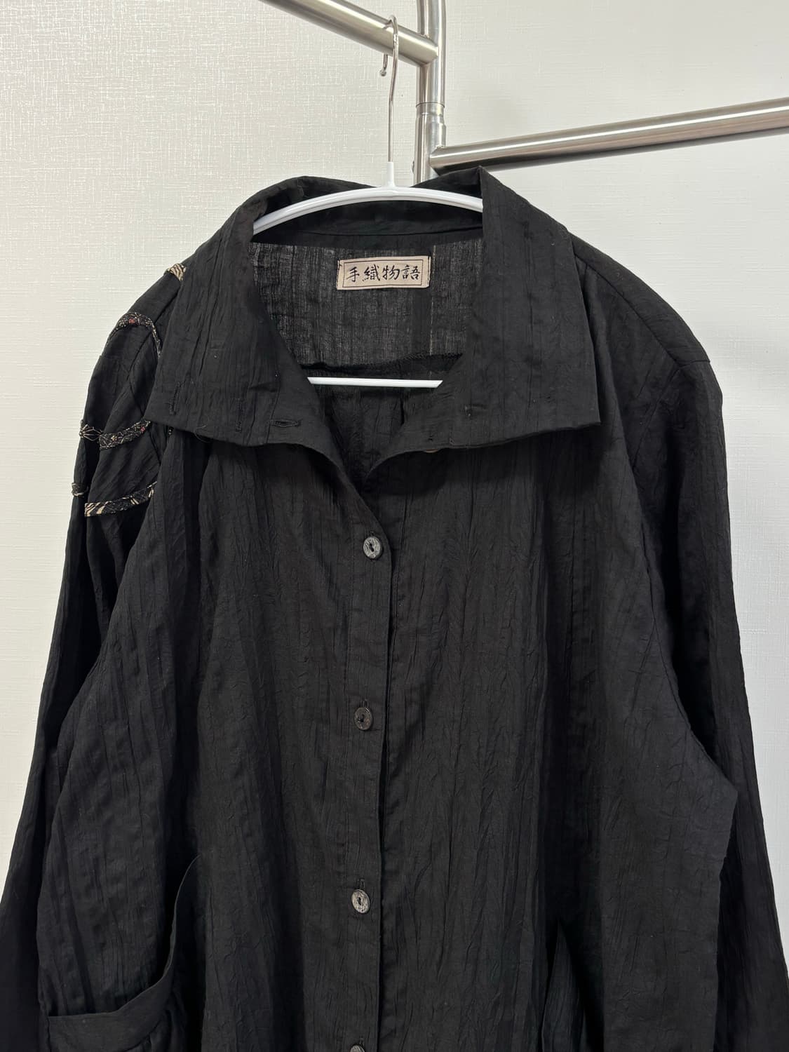 돌돌 파이핑 포인트 오버사이즈 셔츠 상품이미지2