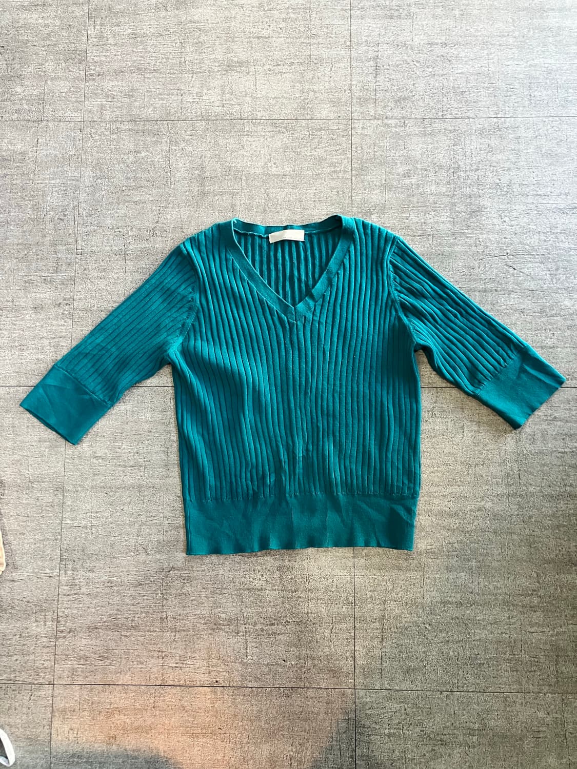 일본빈티지 Proseverse 핀터깔y2k 하구미모리걸 브이넥 니트티셔츠 상품이미지1