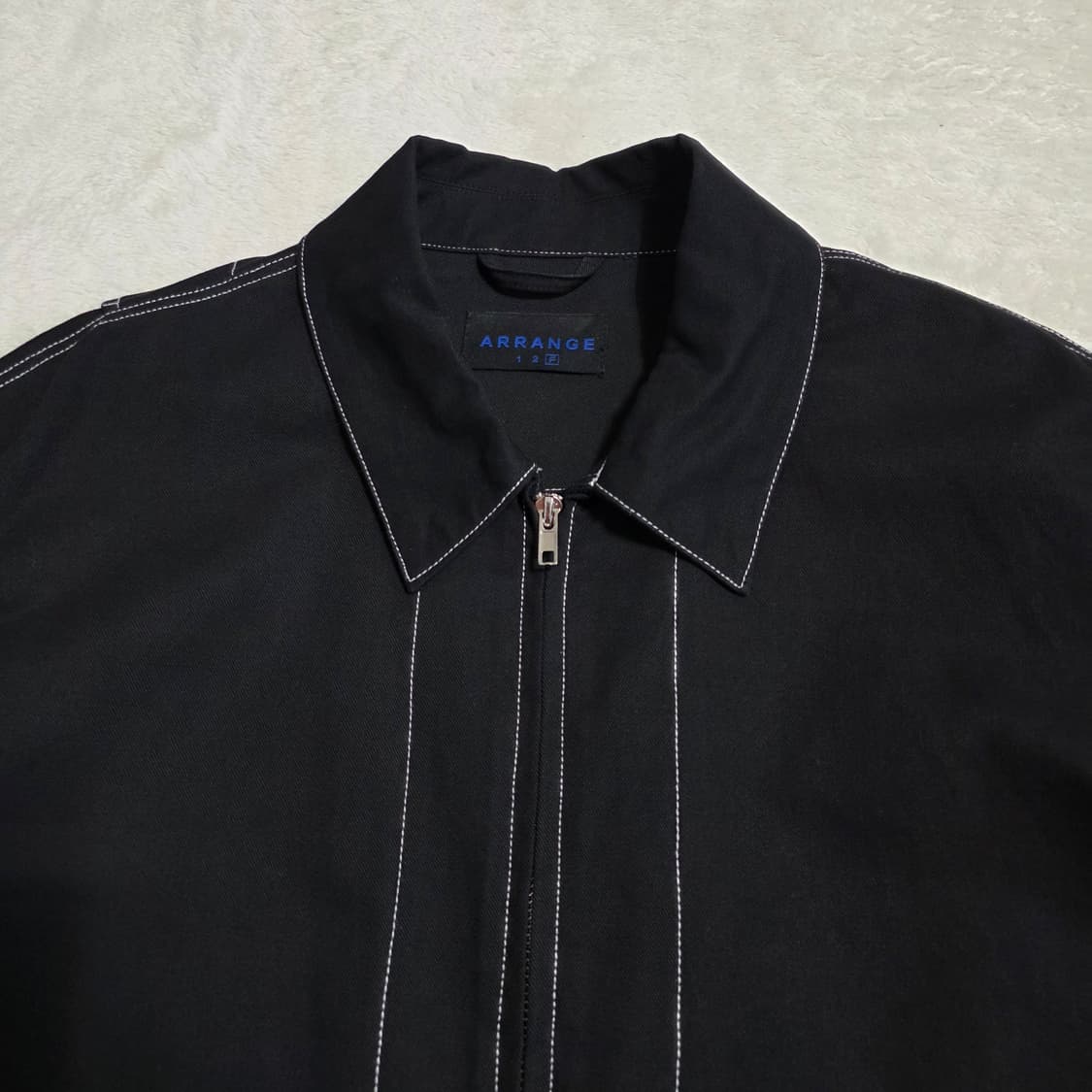 (F)ARRANGE 어레인지 블랙 스티치 워크 자켓 상품이미지2