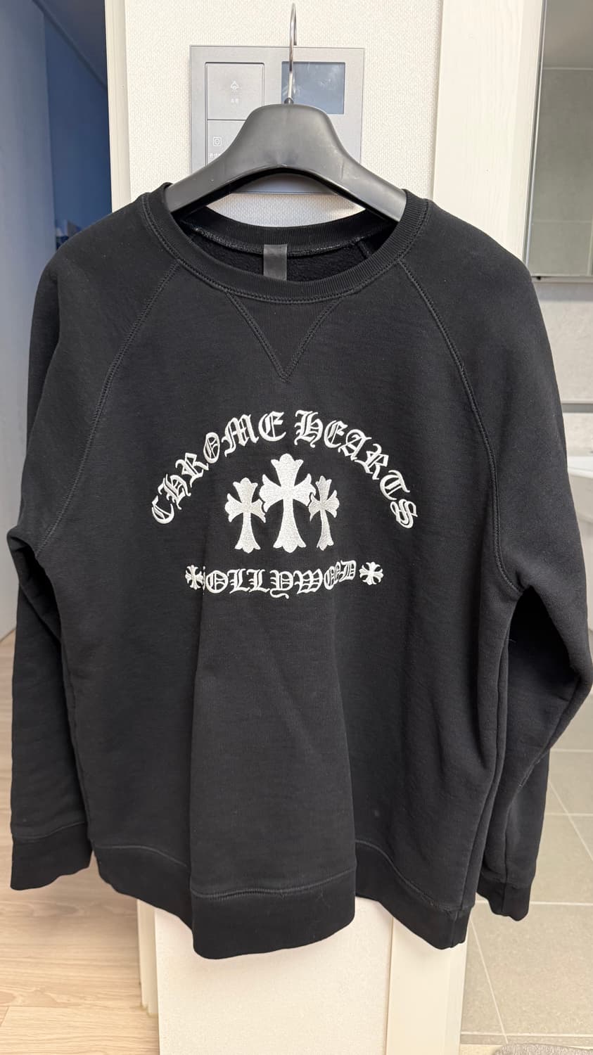 [XL] 크롬하츠 세메터리 헐리우드 맨투맨 블랙 상품이미지1