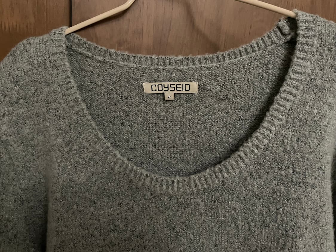 코이세이오 coyseio 부클니트 그레이 (2사이즈) 상품이미지3