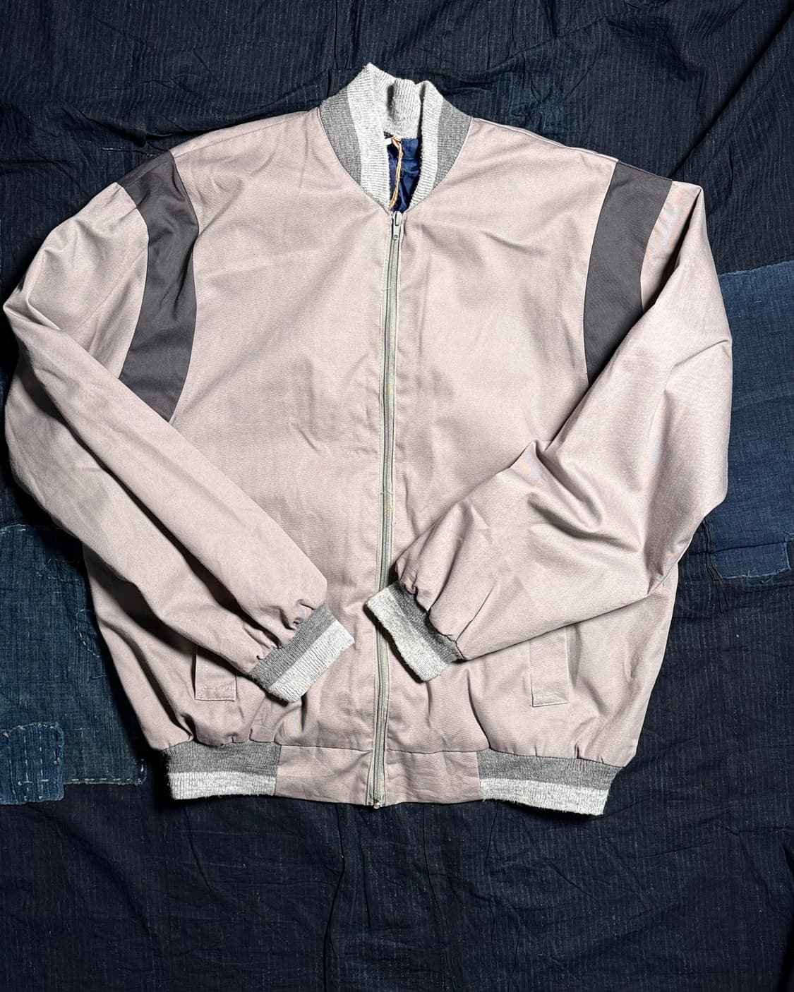 아메리칸 빈티지 투톤 컬러 블루종 XL 상품이미지1