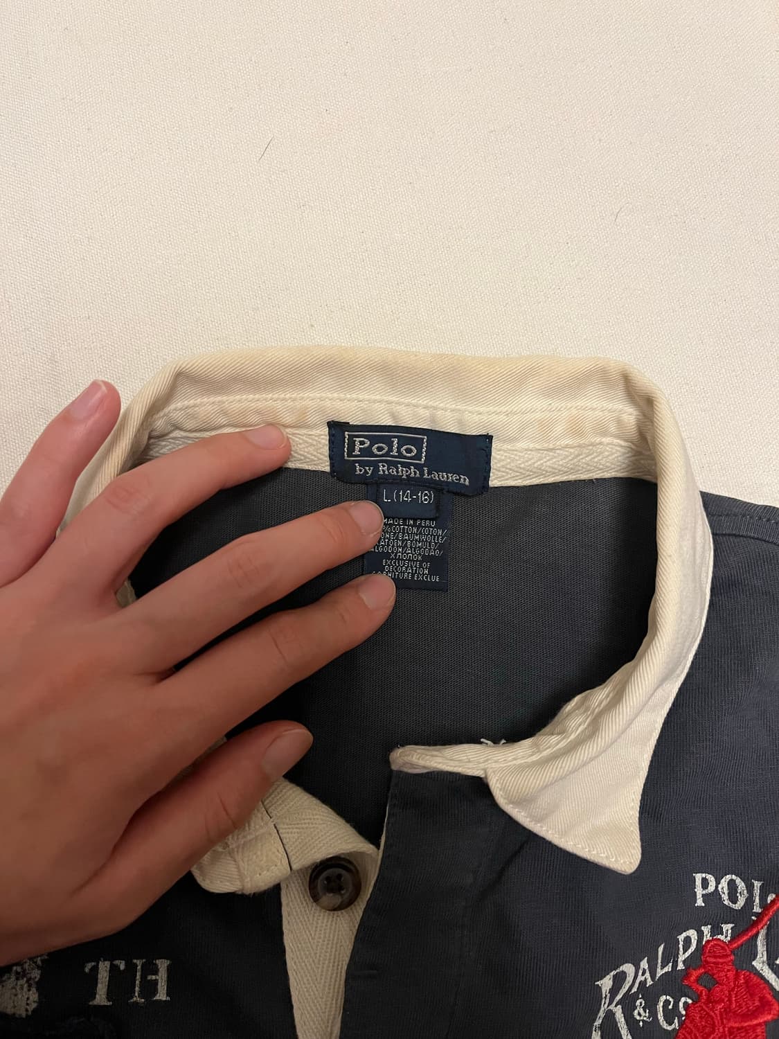 POLO vintage collar long sleeve 상품이미지2