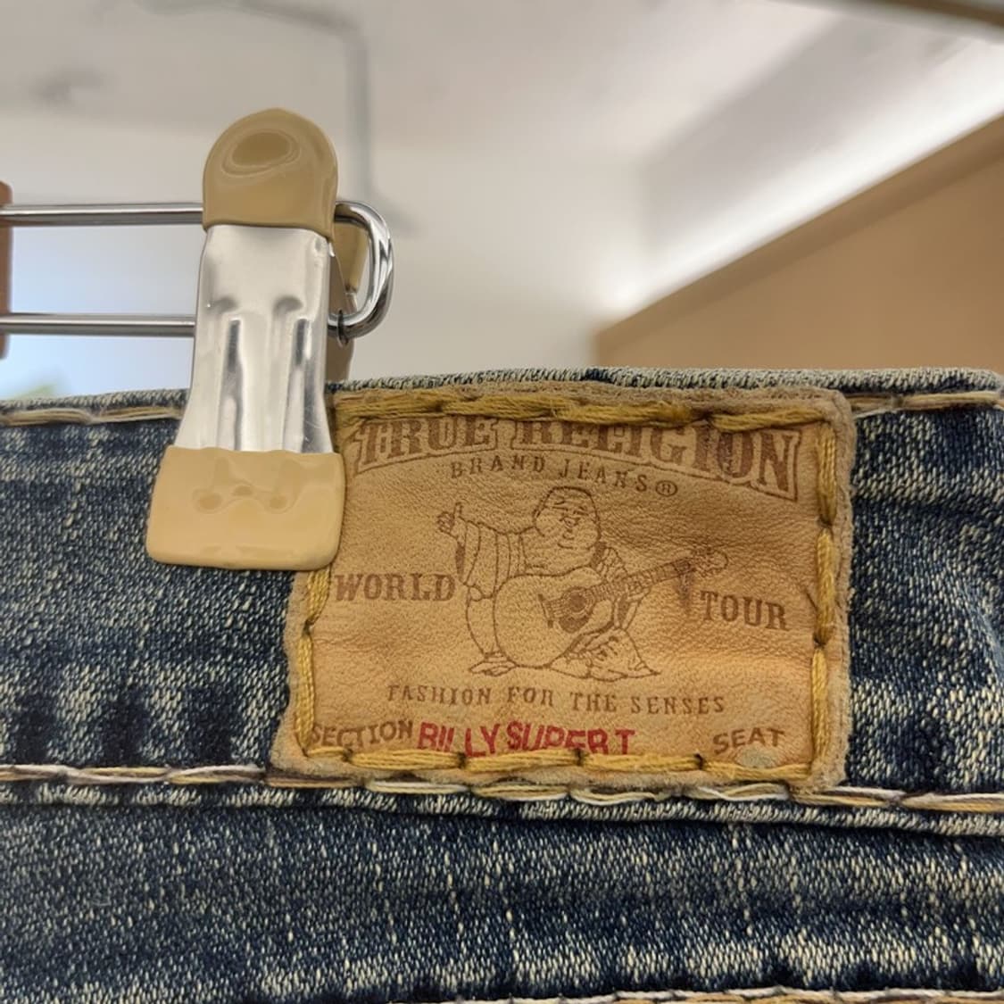 트루릴리젼 빌리슈퍼티 Y2K 로우라이즈 데님팬츠 27인치 C09726 상품이미지5