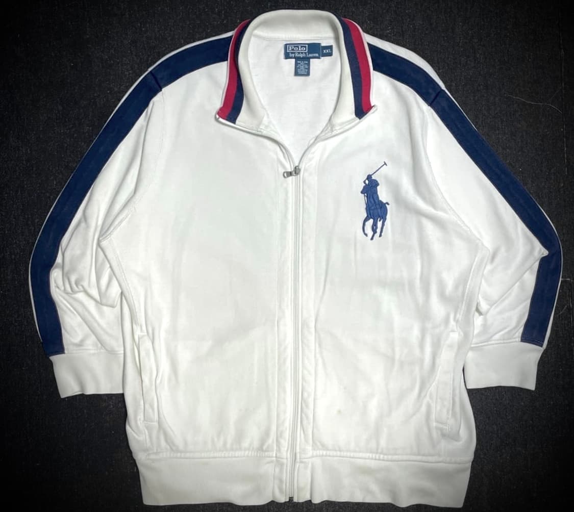 폴로 사이드 라인 빅포니 집업 져지 자켓 상품이미지1