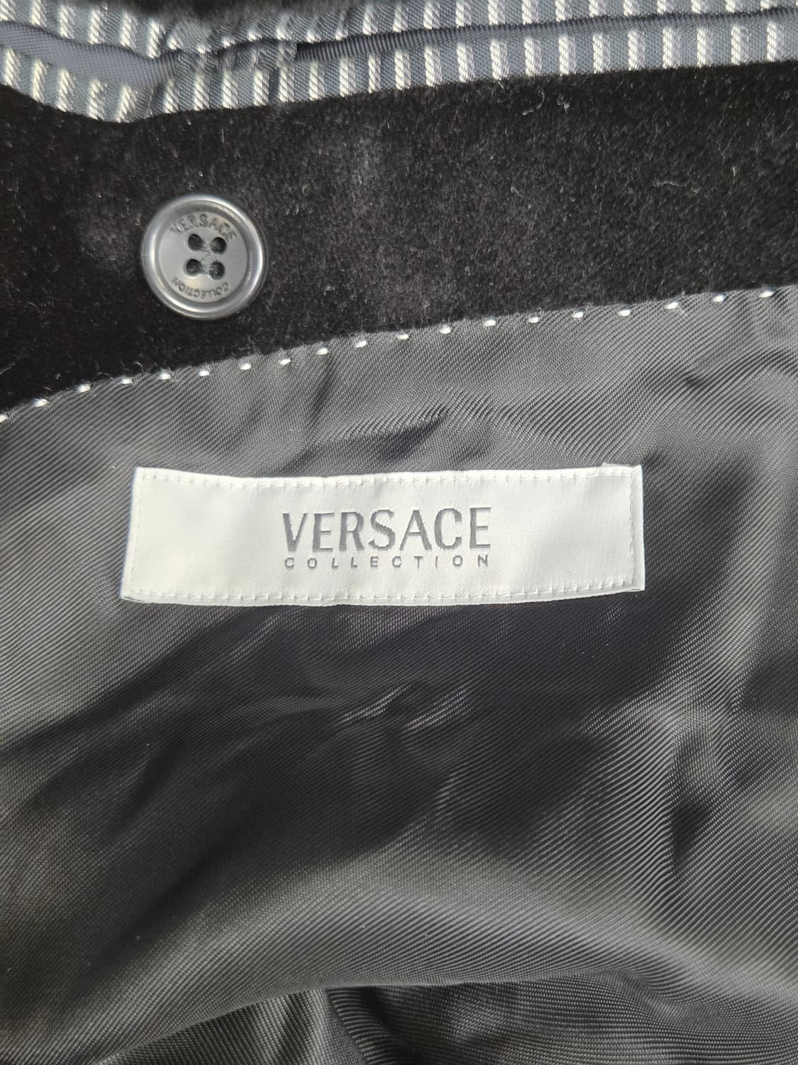 [베르사체 컬렉션] 코튼 벨벳 2버튼 피크드 라펠 블레이져 | 00239 상품이미지3