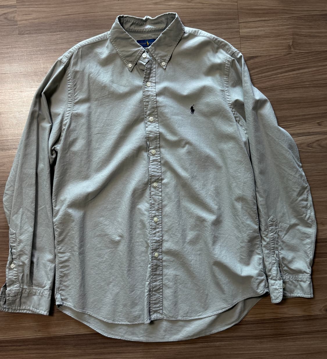 폴로 랄프로렌 클래식핏 옥스포드 셔츠 - 그레이 컬러 상품이미지2