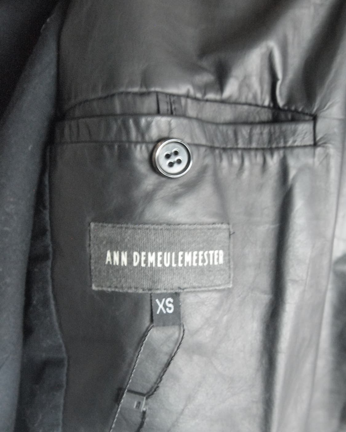 rare* 앤드뮐미스터 12AW asymmetric 드레이프 레더자켓 상품이미지8