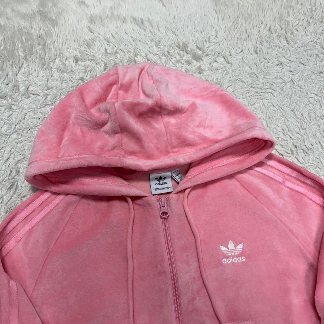 Adidas Pink Firebird Velvet Hood jersey 상품이미지5
