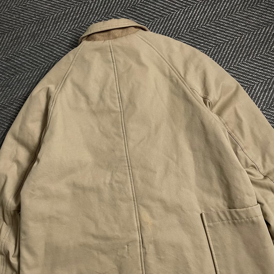 hipster&co 베이지 미니멀 혼방 헤비 웨이트 워크 코트y 4955 상품이미지6