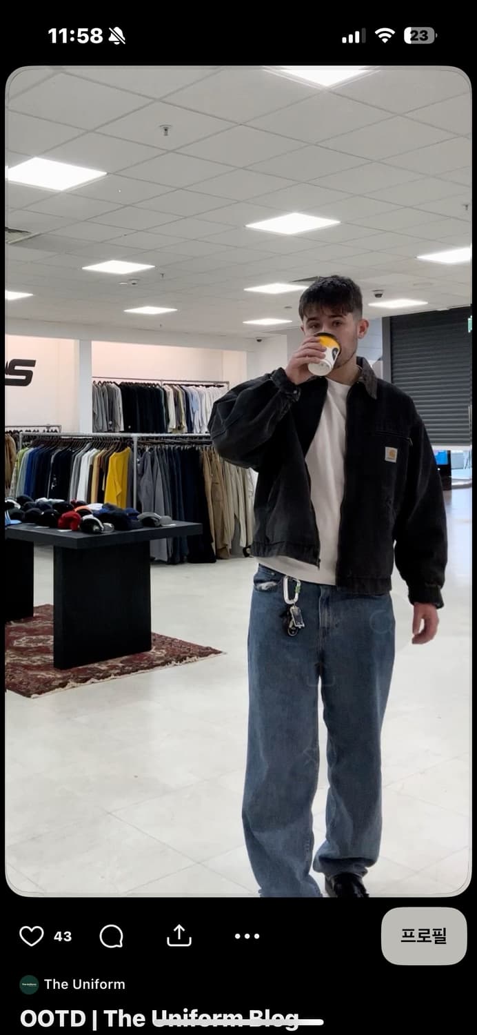 칼하트 wip 디트로이트 자켓 s 상품이미지1