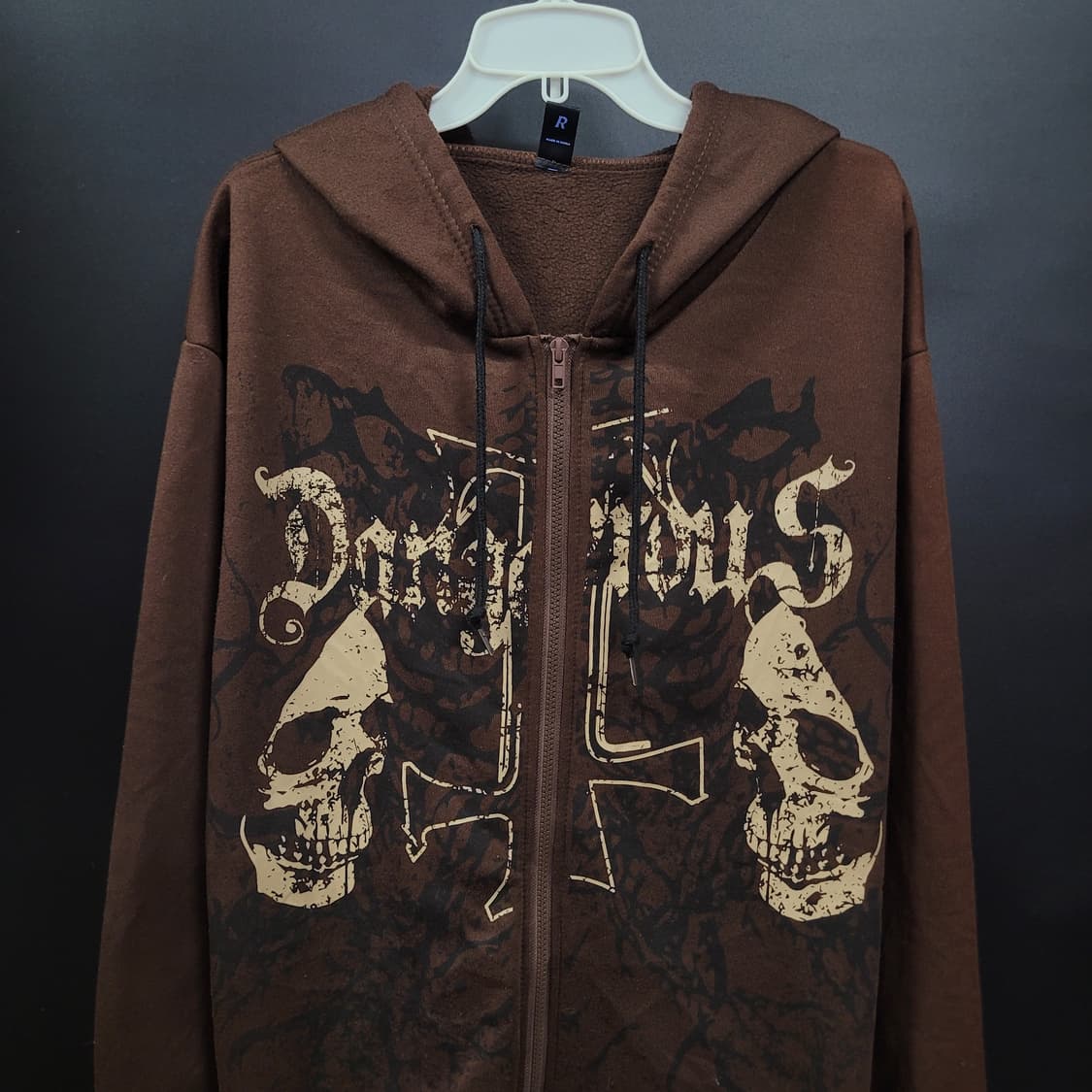 ROMWE 빈티지 스컬 후드집업  상품이미지2