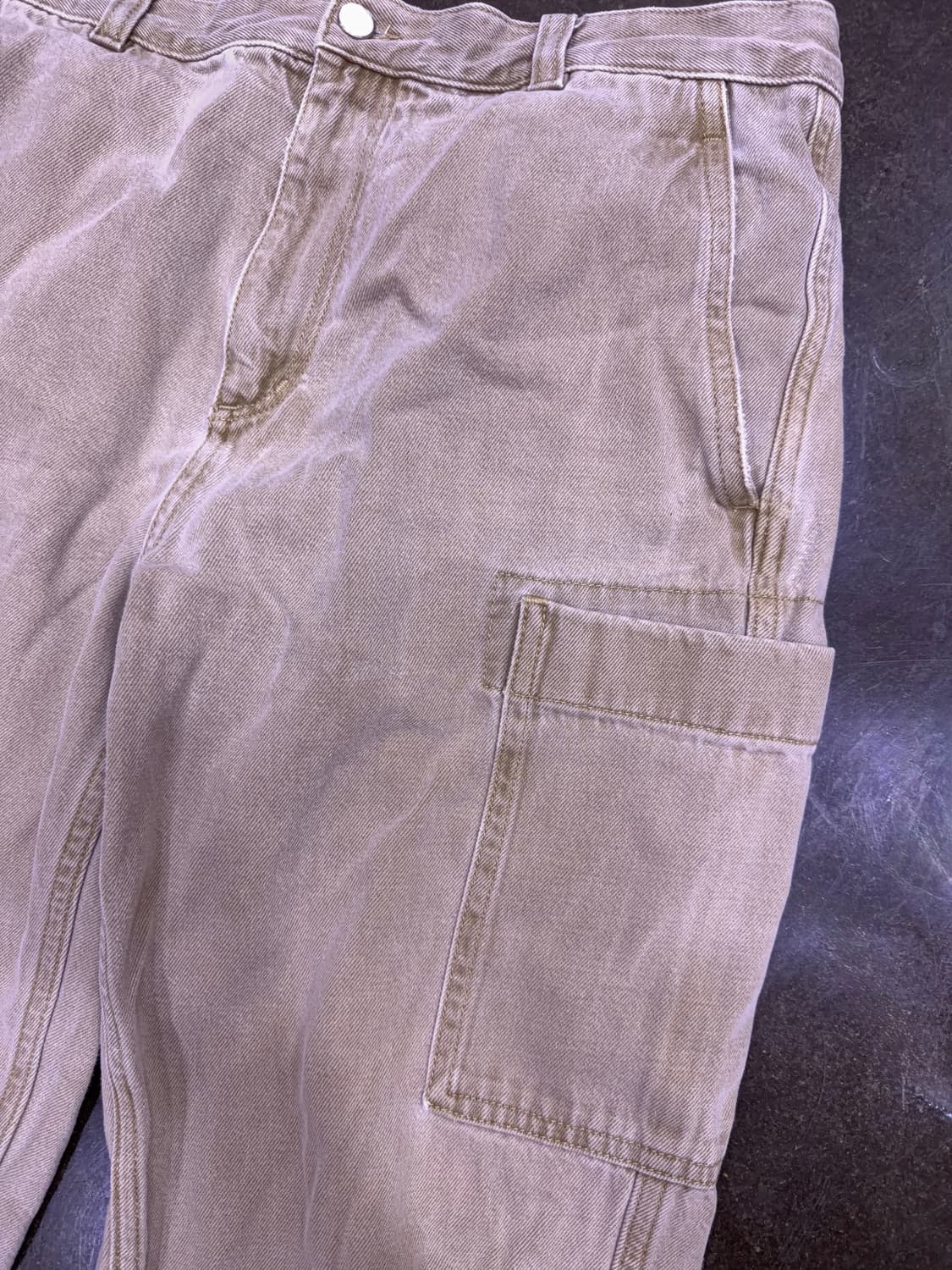 COS 코스 가먼트다잉 원포켓 코튼 팬츠 샌드 베이지 52 상품이미지4