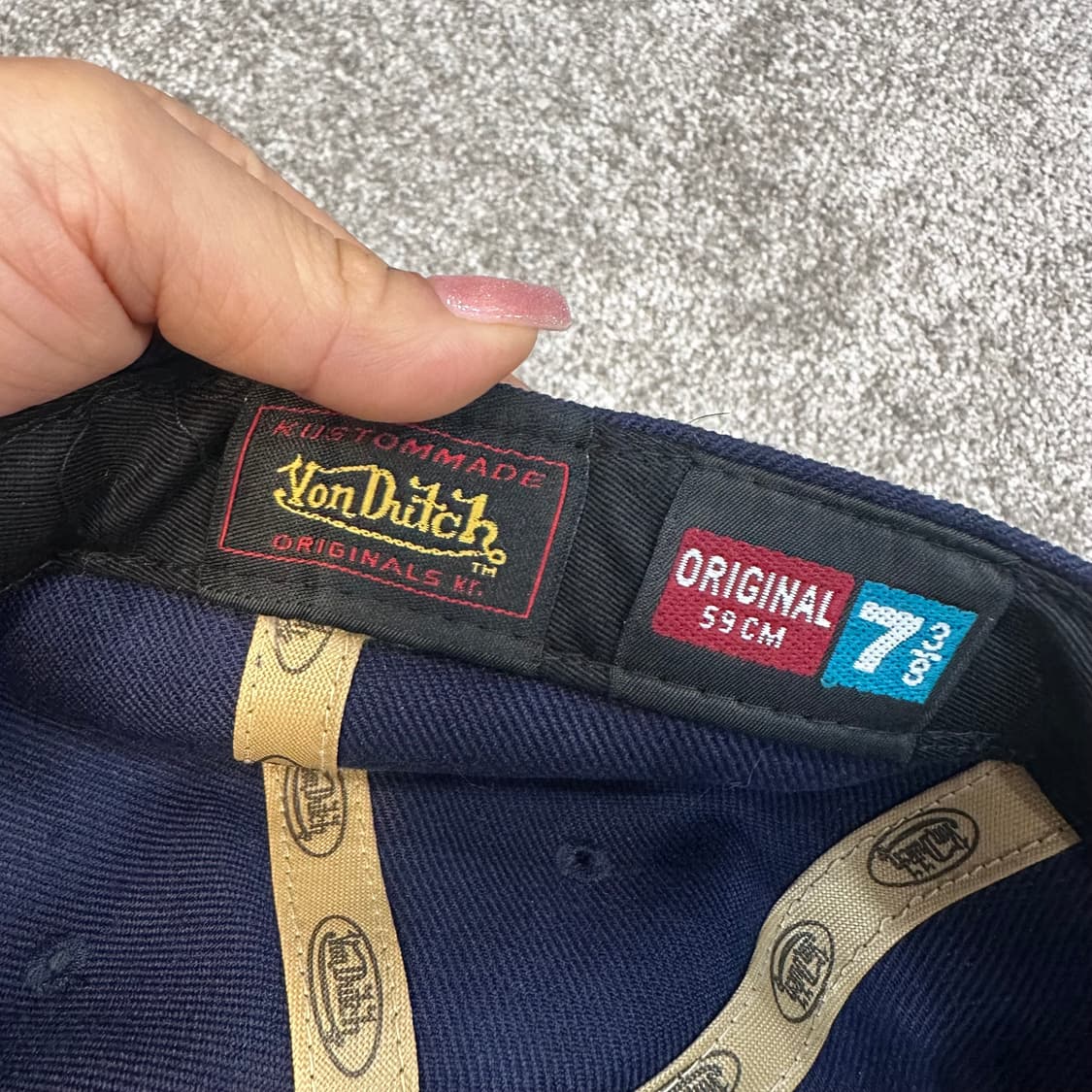 본더치 네이비 플랫빌 캡(59cm) 상품이미지3