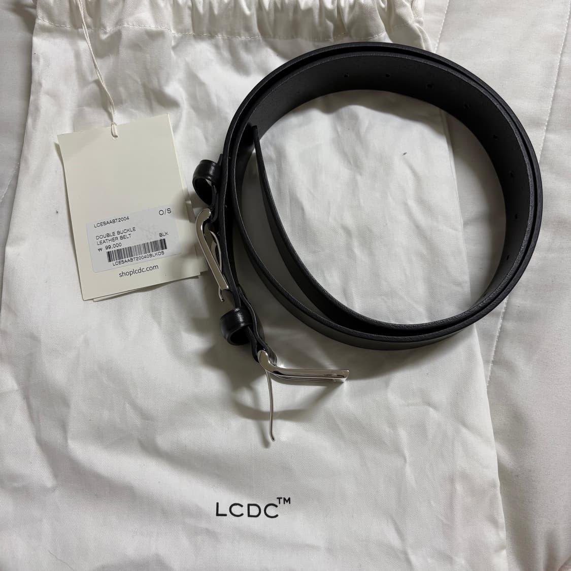 lcdc 더블 버클 레더 벨트 상품이미지7