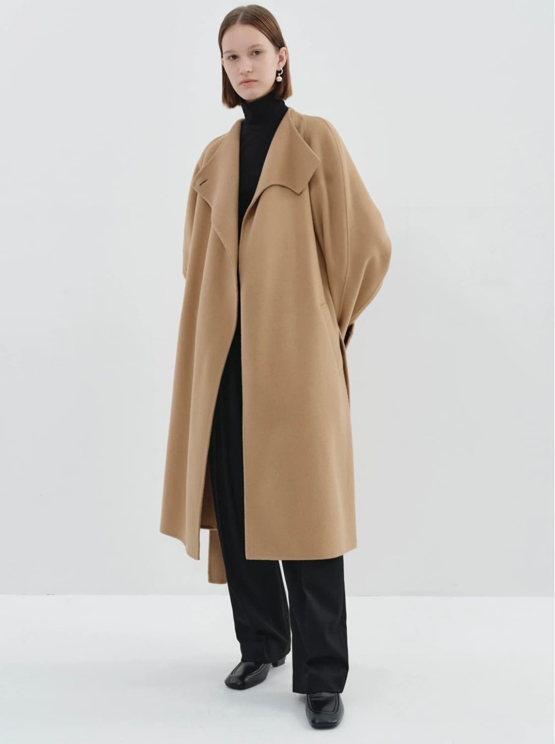 로우클래식 핸드메이드 코트 L 사이즈 HANDMADE WRAP COAT 상품이미지4