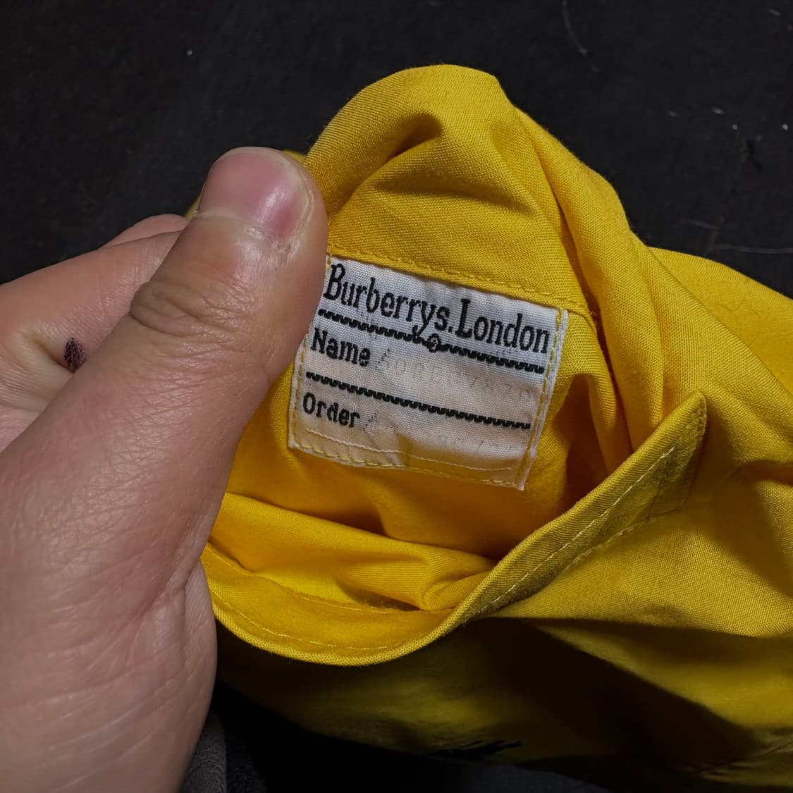 버버리 런던 옐로우 셔츠 자켓 L 상품이미지6