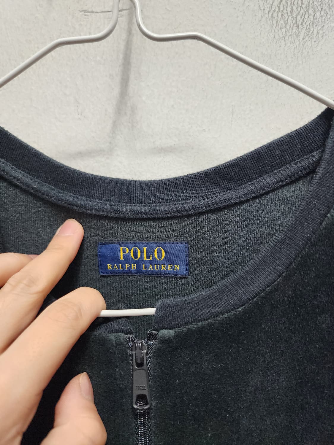 폴로 랄프로렌 벨벳 헨리넥 집업 상품이미지4