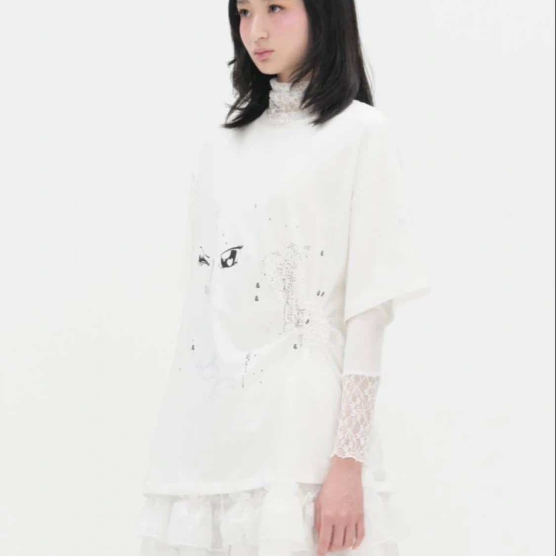 TYPESERVICE Scattered Ruched Top 상품이미지1