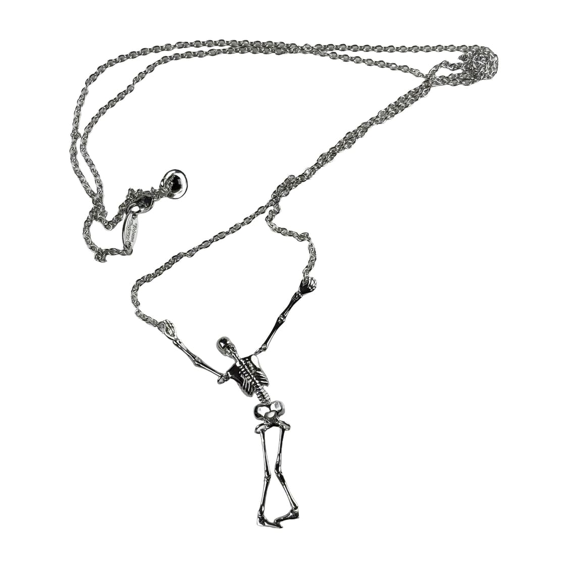 비비안웨스트우드 스켈레톤 스컬 목걸이 실버 상품이미지4