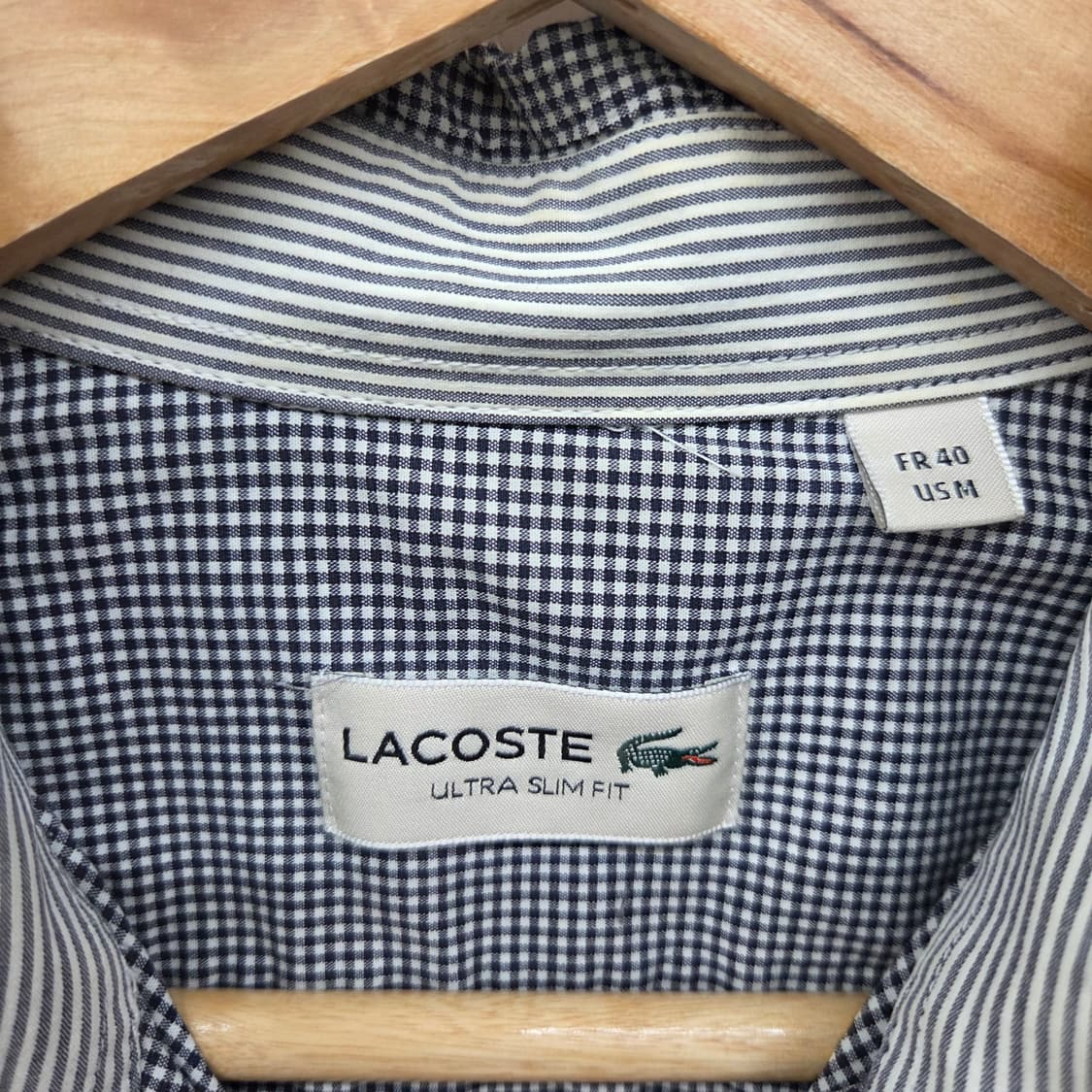 라코스테 긴팔 체크 셔츠 남m 상품이미지3