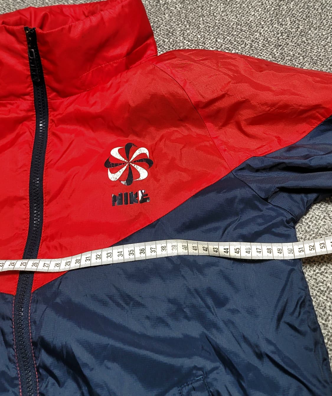나이키 바람막이 자켓 M 레드/네이비 상품이미지4