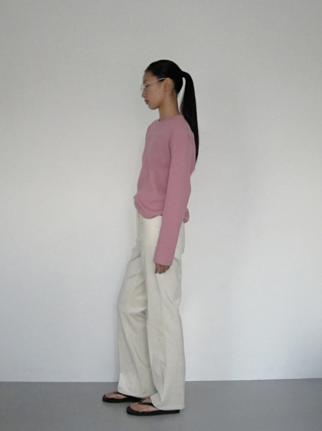 포니테일 90s 펄화이트 코듀로이 팬츠 상품이미지5