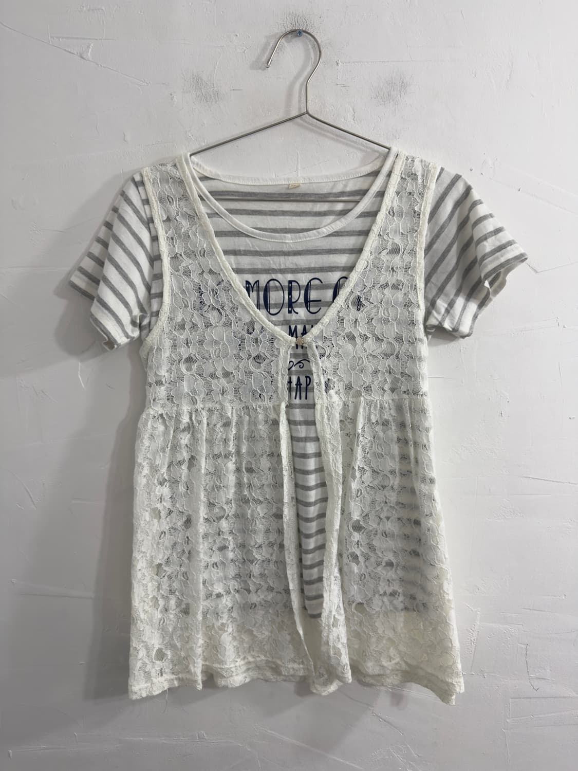 layered mori printing top 상품이미지1