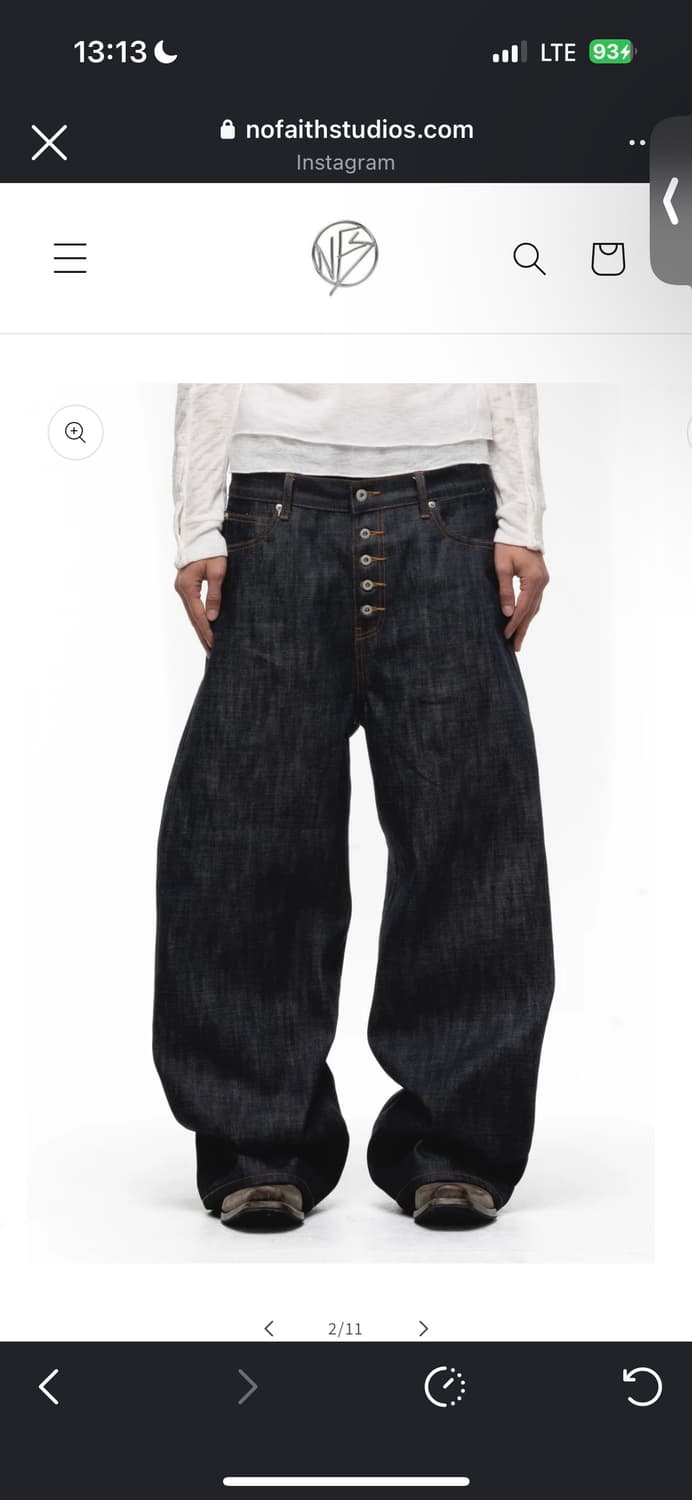 Nofaith studios 노페이스스튜디오 재패니즈 루즈핏 데님 L 상품이미지2