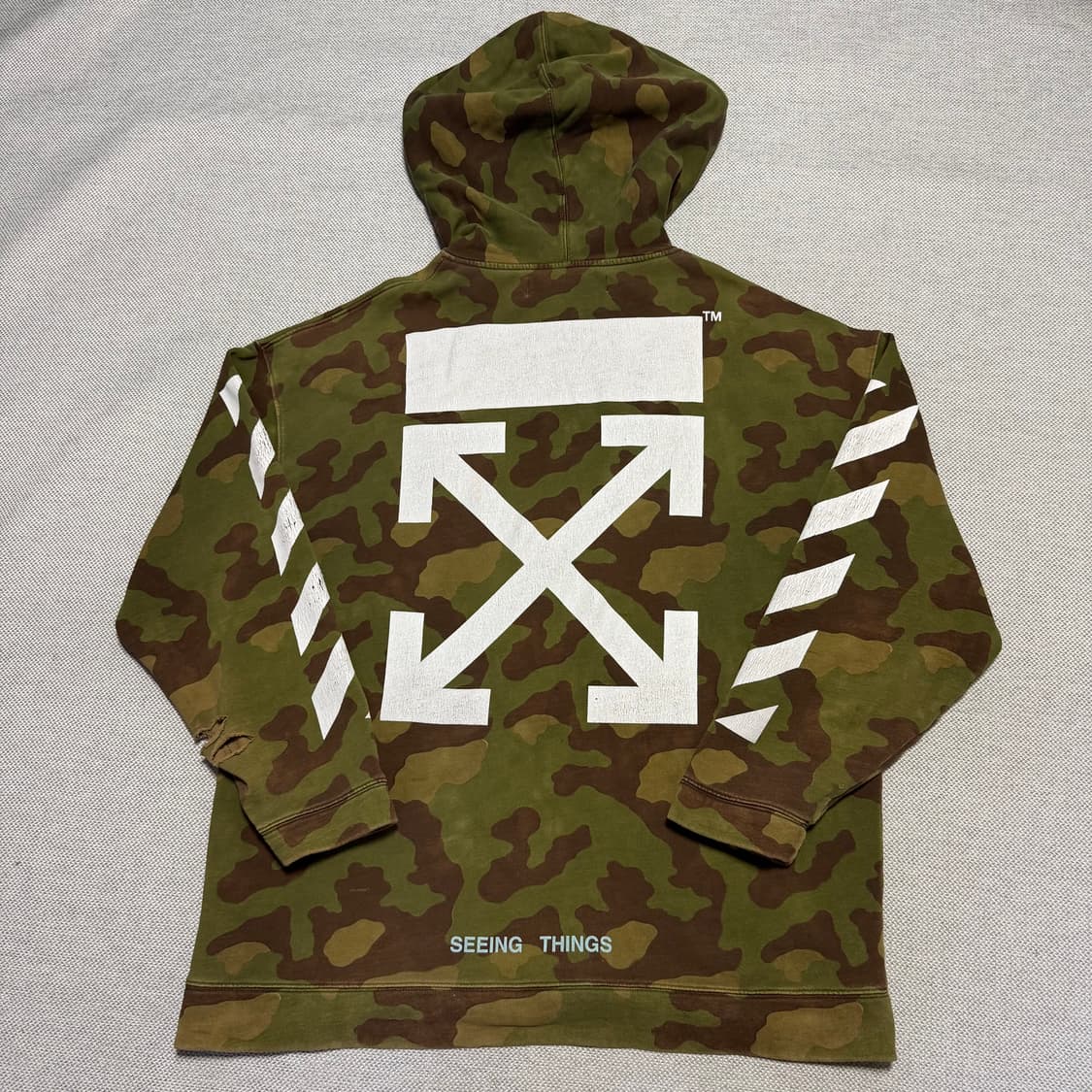 OFF-WHITE 오프화이트 17fw 그린 카모 에로우 오버 후디 상품이미지8