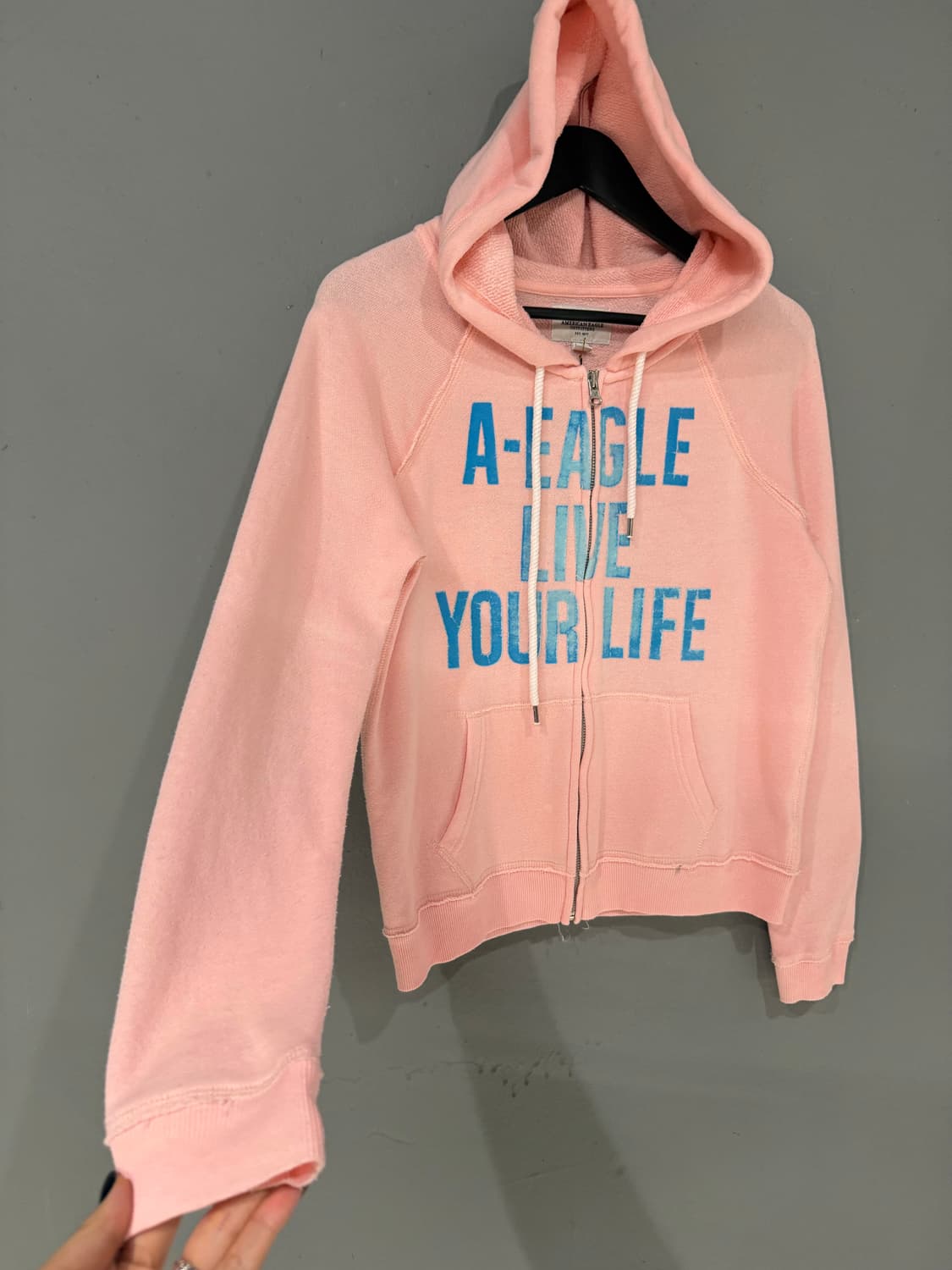 American eagle lettering hood zip-up 상품이미지6