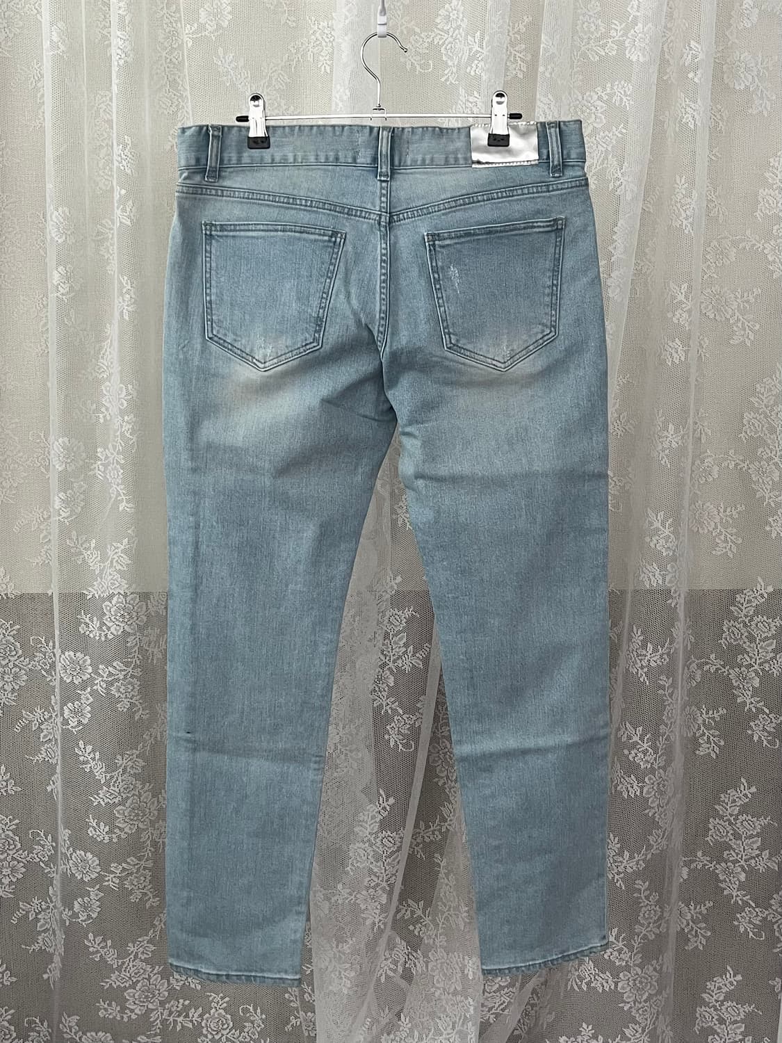 48) 새상품 메종미네드 데님 팬츠 연청 상품이미지2