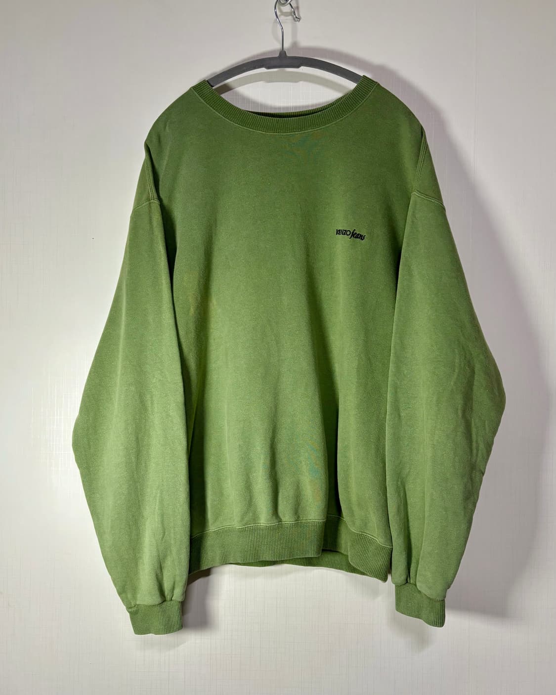 90s 겐조 빈티지 스웻셔츠 라이트그린 상품이미지2
