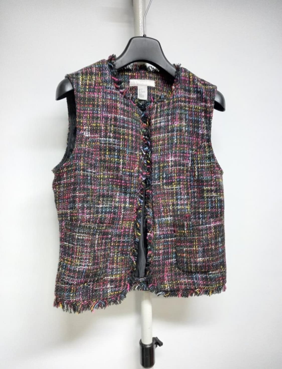 새 HM 춘추 트위드 숏 베스트 55 상품이미지3