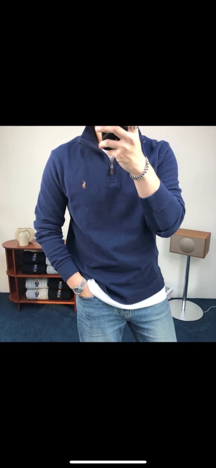 🔥[무료배송/새상품/정품]🔥 폴로 면 반집업 6가지 컬러/남녀공용  상품이미지7