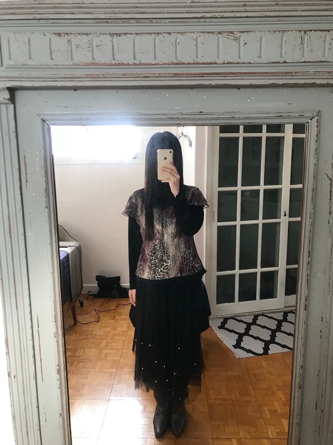 vintage pearl sha skirt 상품이미지4