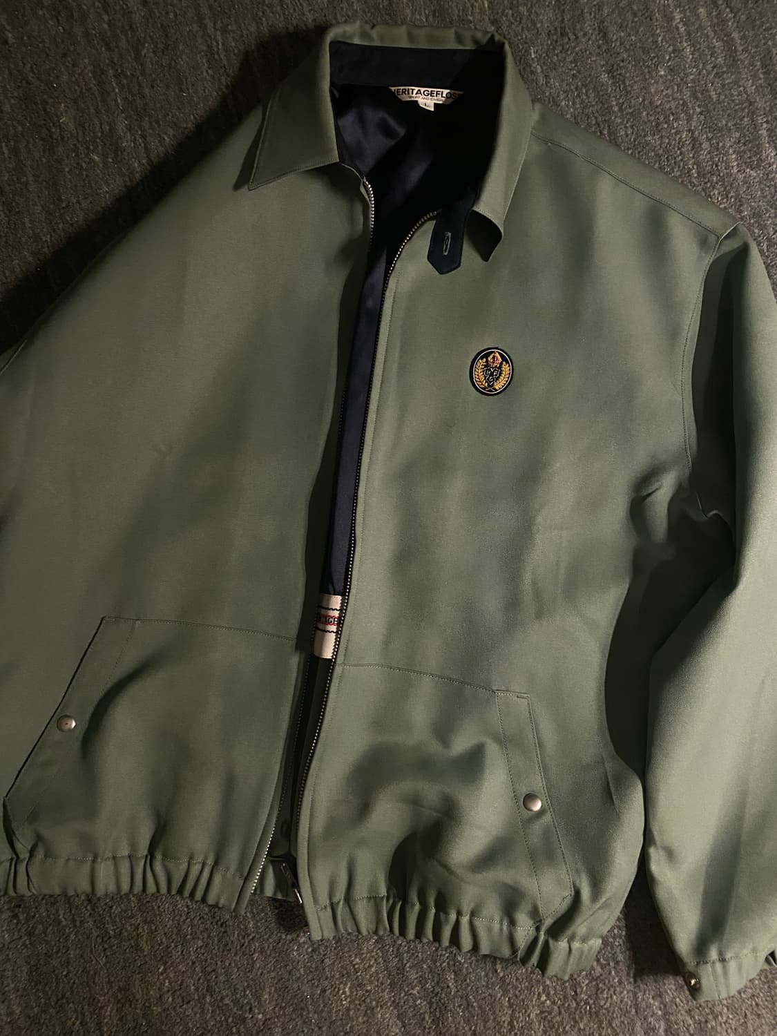 헤리티지플로스 블루종 L 18s/s 올리브 상품이미지1