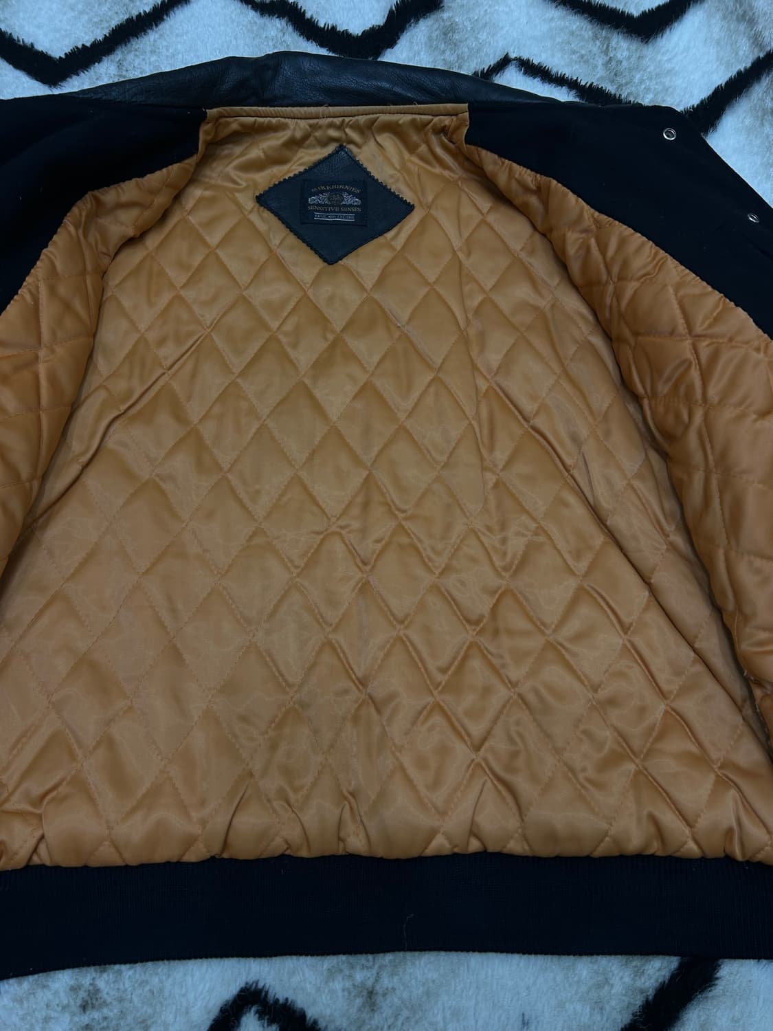 [M]마이크버니스 90s 브릴리언트 레터맨 울 레더 바시티 상품이미지5