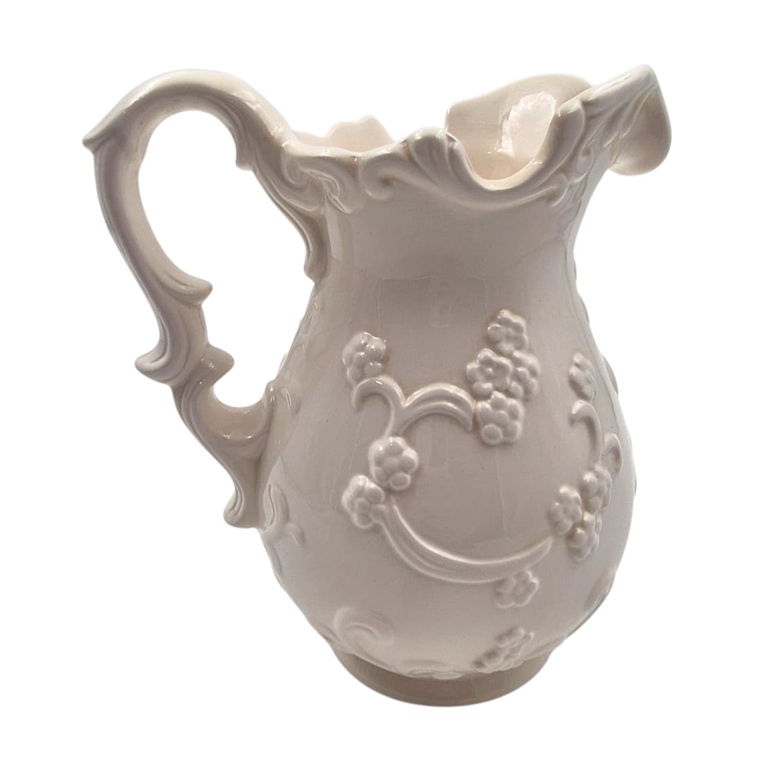 70s 포셀린 리본 꽃포지 저그 도자기 화병 상품이미지3