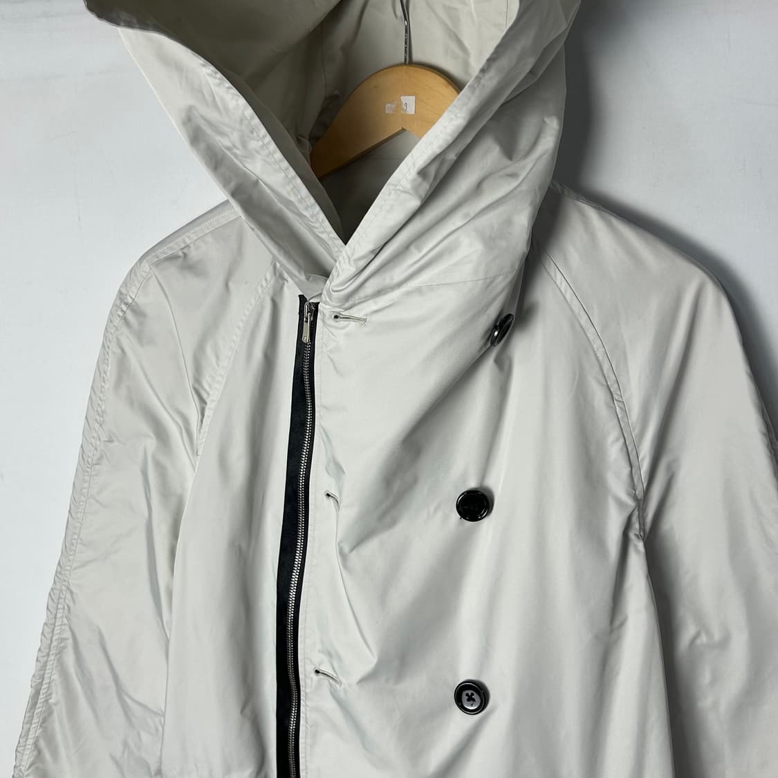 [KNOTT] 크노트 더블버튼 후드 레인코트 상품이미지4