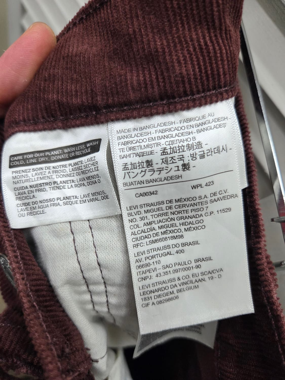 리바이스 502 코듀로이 팬츠 상품이미지6