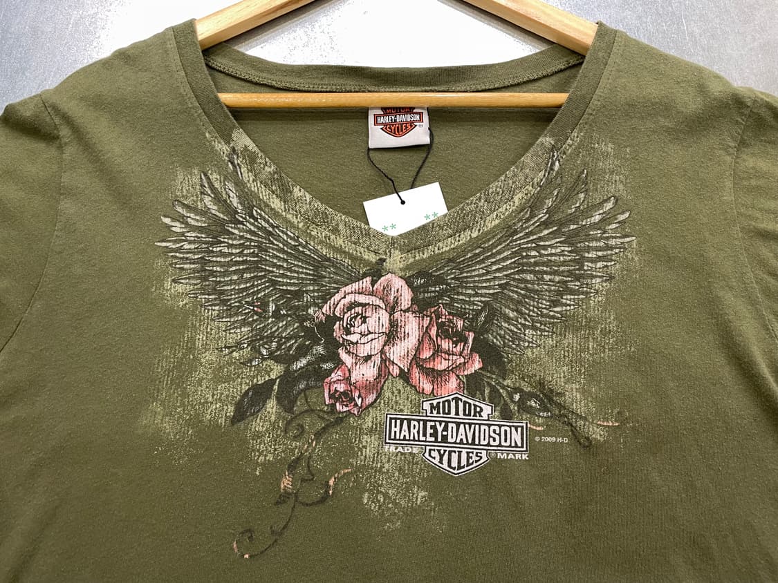 (L) Harley Davidson 할리 브이넥 반팔티 상품이미지9