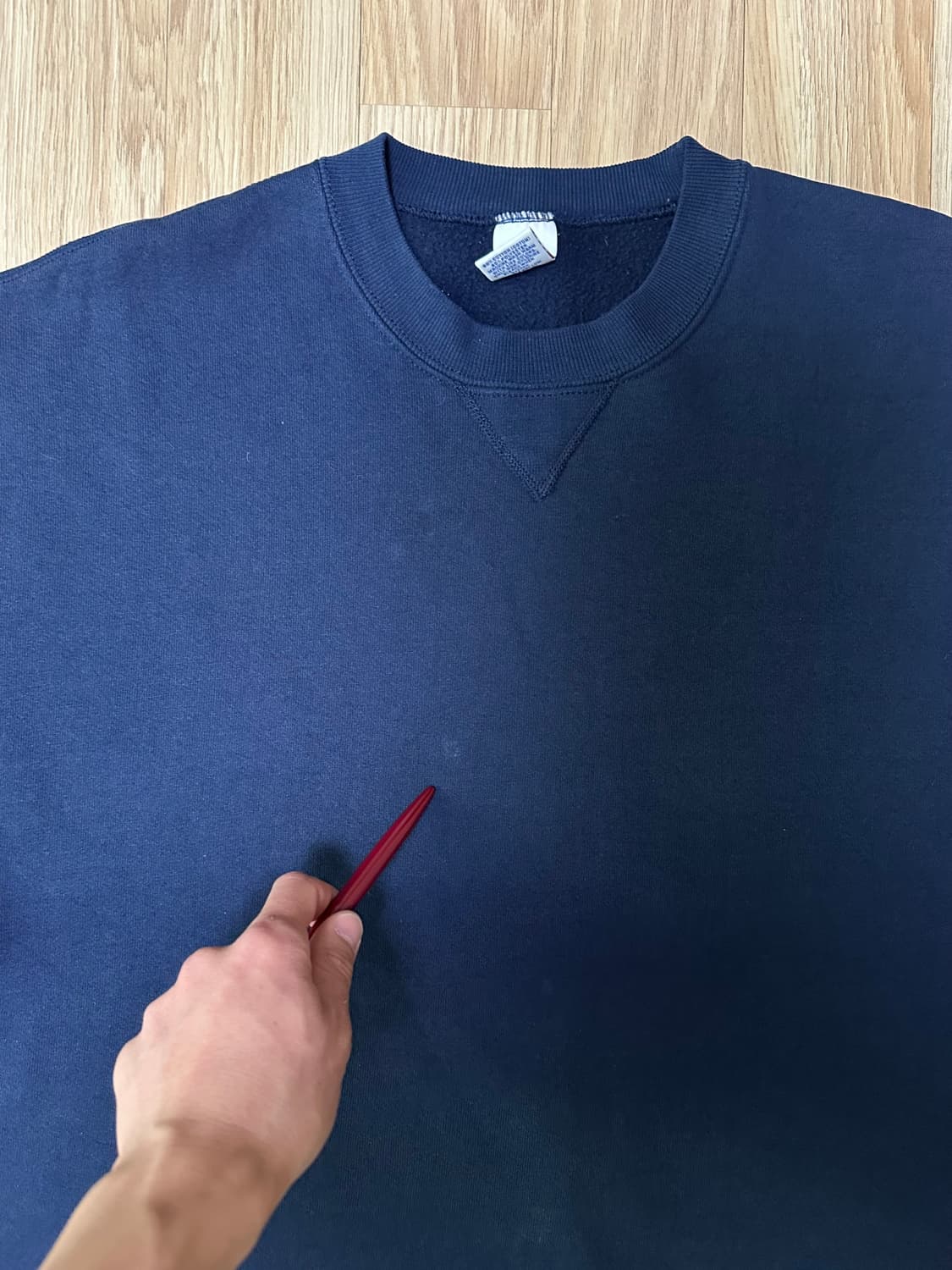 90s 빈티지 러셀 스웻셔츠 네이비 L 상품이미지7