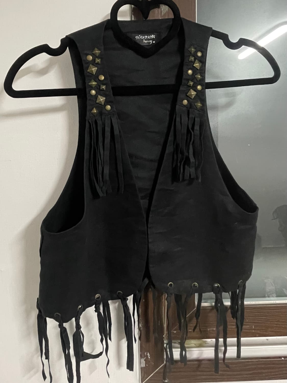 Vintage black western vest 블랙 웨스턴 베스트 상품이미지2