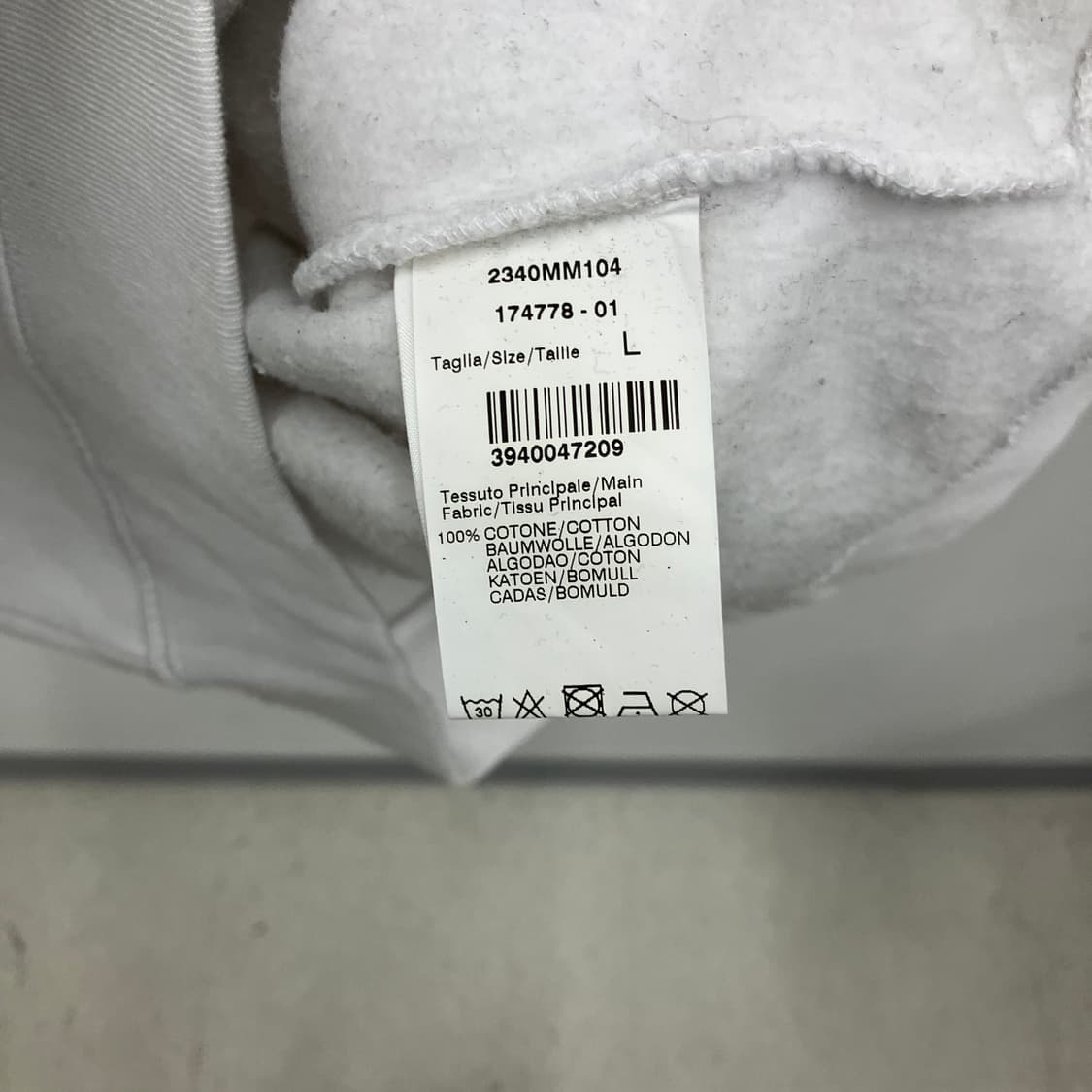 MSGM 브러시드 로고 코튼 크루넥 스웨트셔츠 L 상품이미지7