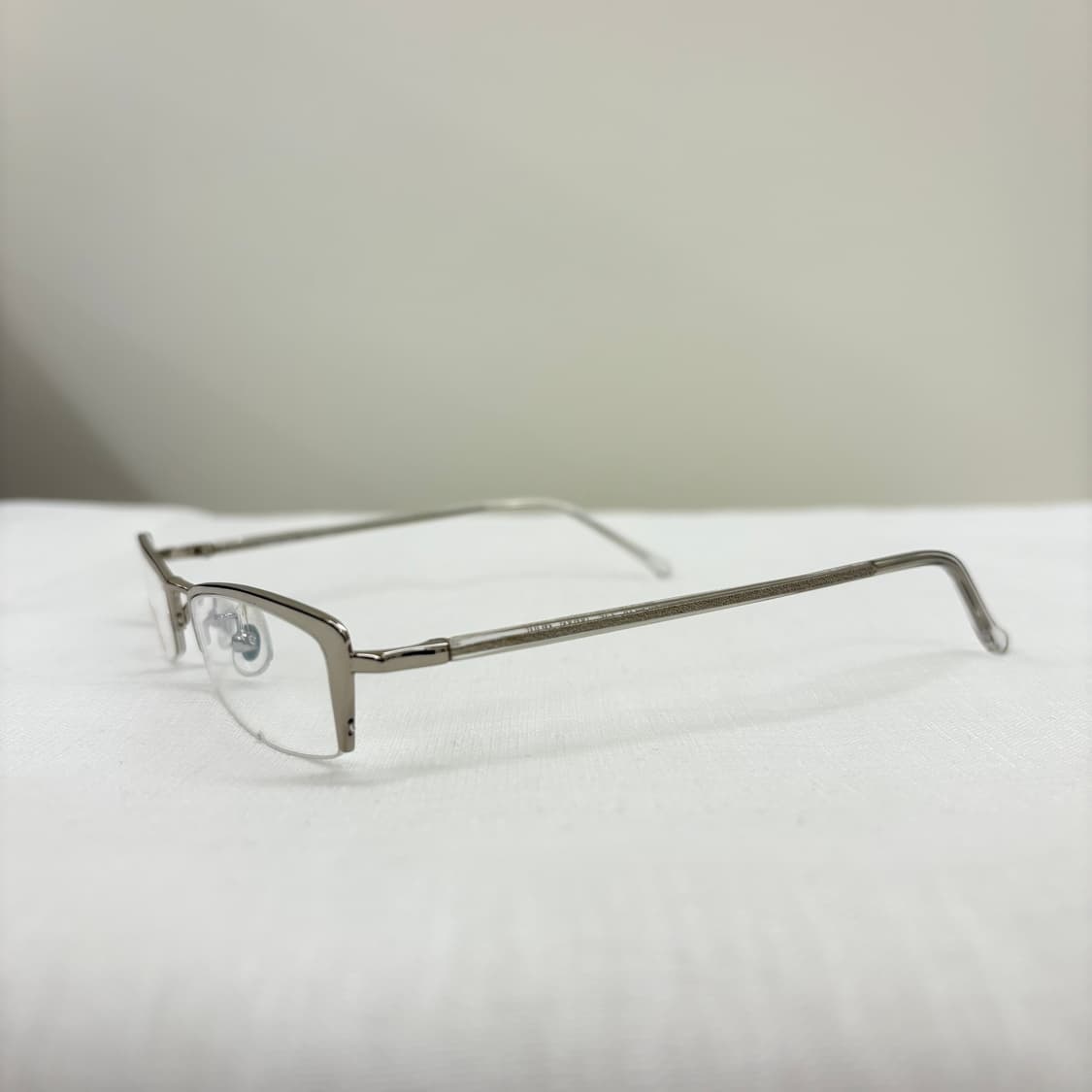 DINO GIO 실버 반무테 빈티지 안경 21kgp 상품이미지2