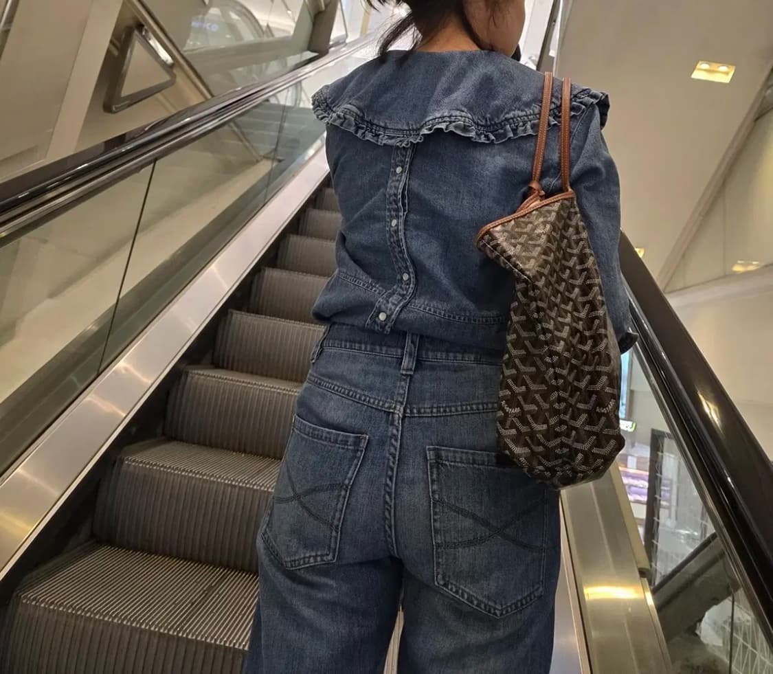 ganni데님셔츠 상품이미지5